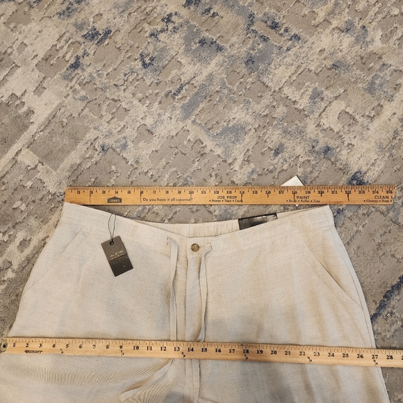 NWT Axis Linen Beige Linen Drawstring Trousers Men's size XXL - Picture 9 of 14
